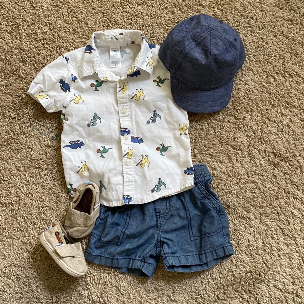 Carters 9 month outfit old navy hat